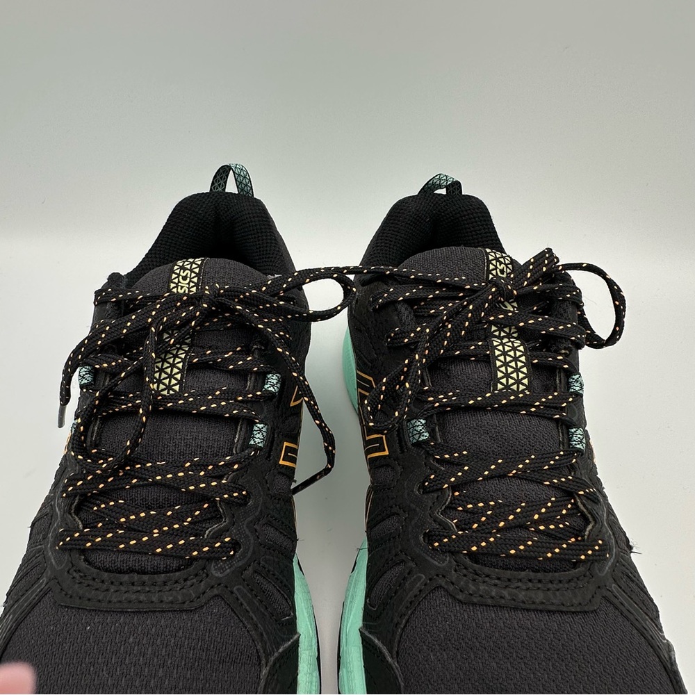 ASICS Gel Ventura-7 Women's Size 7 US Mesh Black Green Running Shoes 1012A476 - Picture 8 of 12